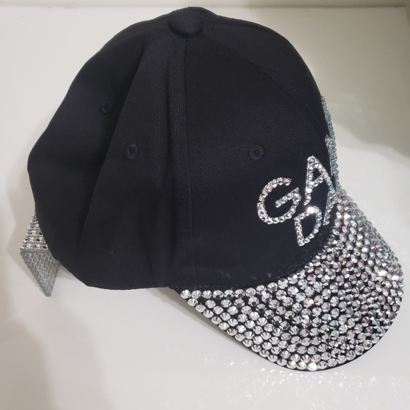 Black bling  baseball cap - Picture 2 of 6